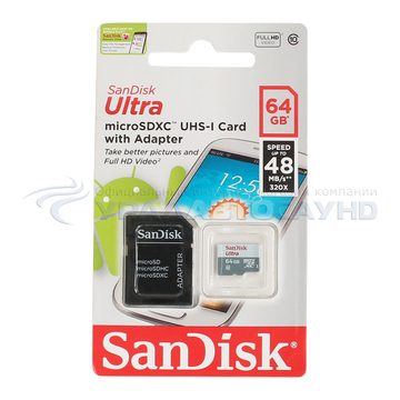 SanDisk Ultra micro​SDXC UHS-I 64Gb