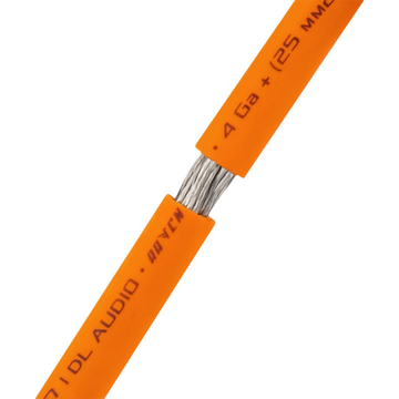 DL Audio Raven Power Cable 4 Ga Orange - ракурс 2